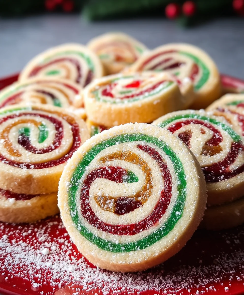 Christmas Cookie Pinwheels Festive Easy Recipe