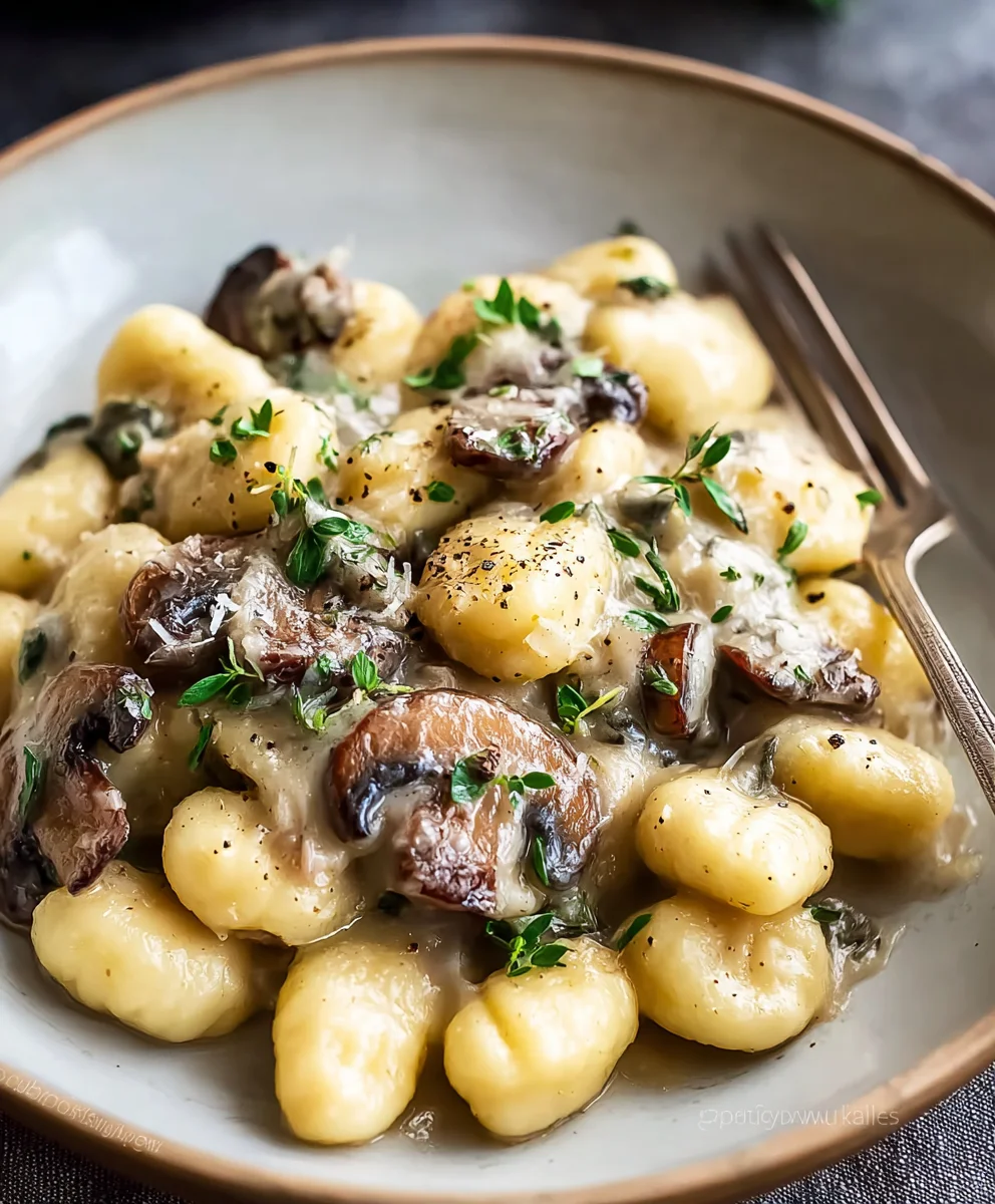 Creamy Mushroom Gnocchi-Simple & Delicious Recipe