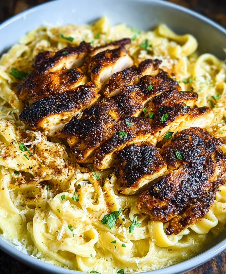 Spicy Blackened Chicken Alfredo-Cajun Flavor