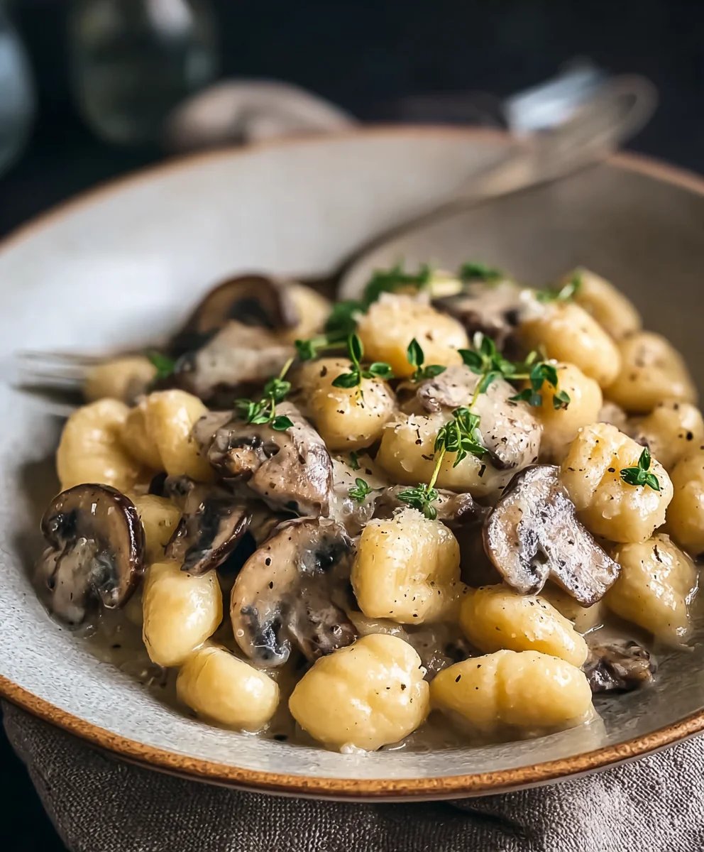 Creamy Mushroom Gnocchi-Simple & Delicious Recipe
