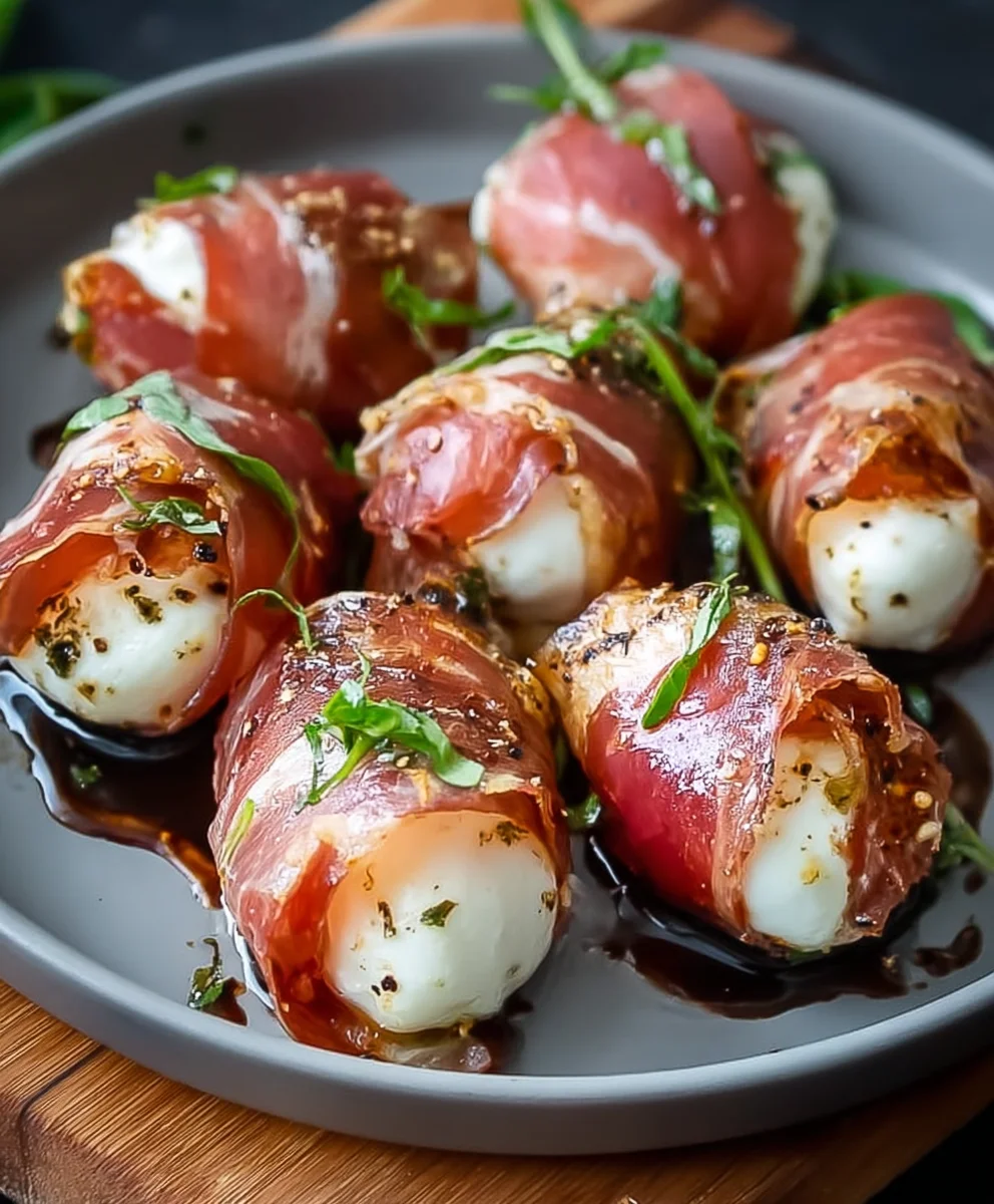 Beef Prosciutto Beef Mozzarella Bites- Easy Appetizer