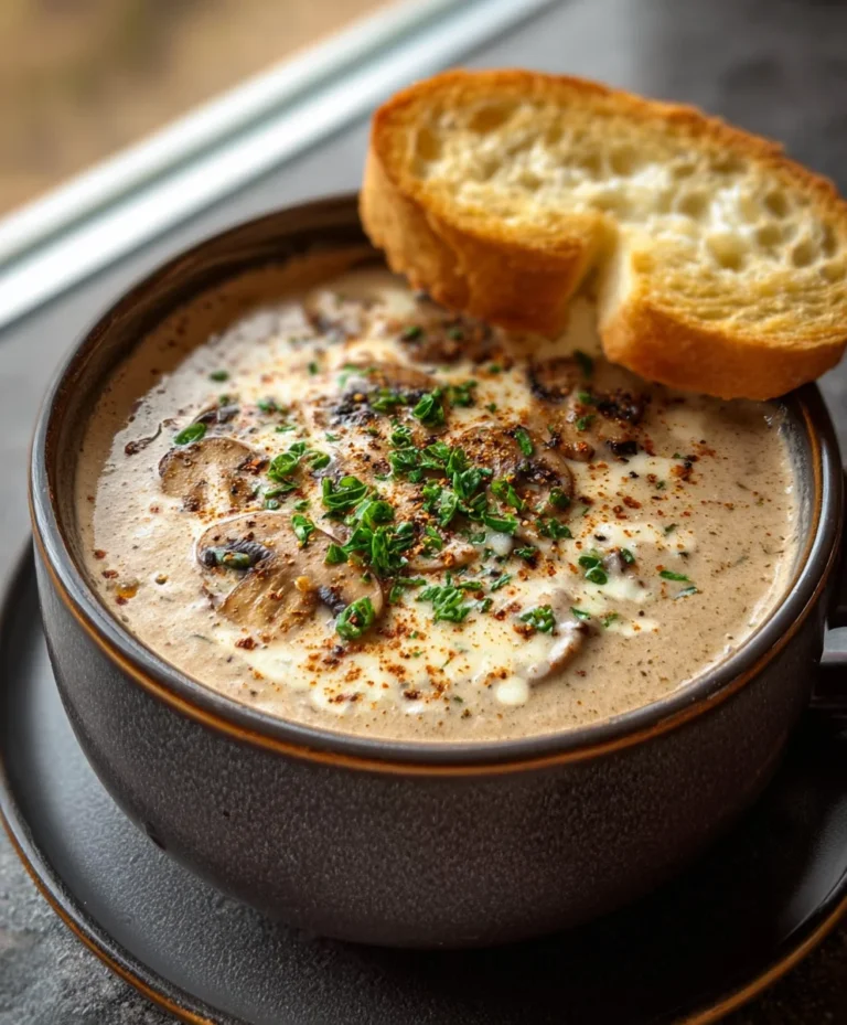 Creamy Mushroom Soup Recipe-Comfort Food Classic
