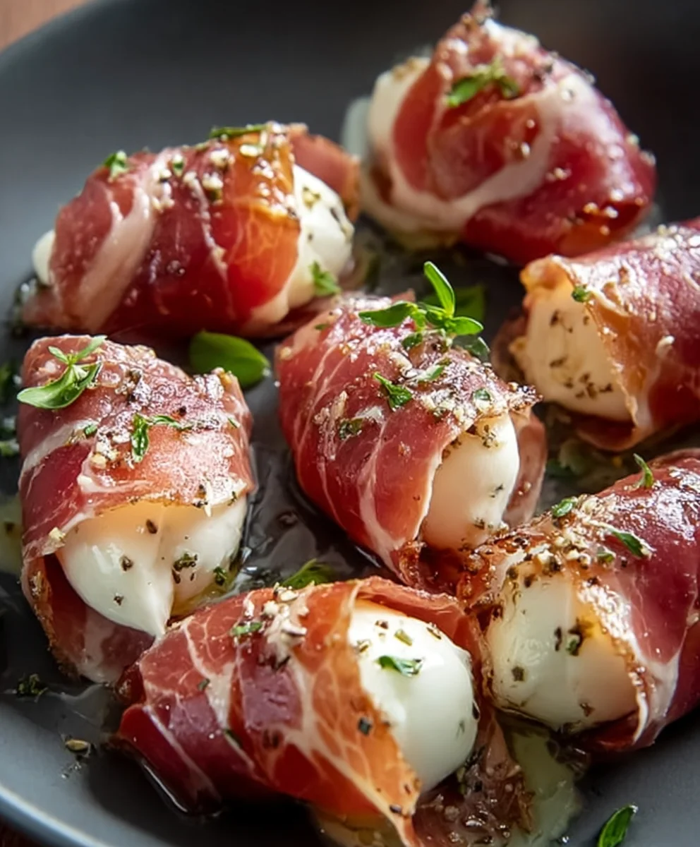 Beef Prosciutto Beef Mozzarella Bites- Easy Appetizer
