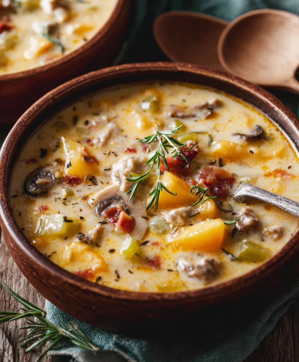Creamy Mushroom Soup Recipe-Comfort Food Classic