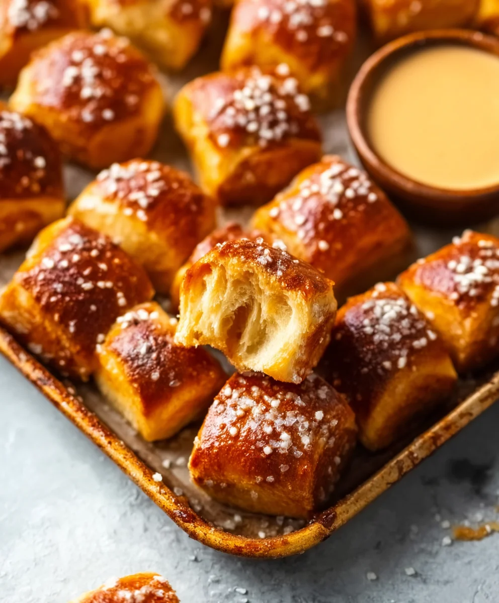 Buttery Soft Pretzel Bites-Easy Homemade Recipe