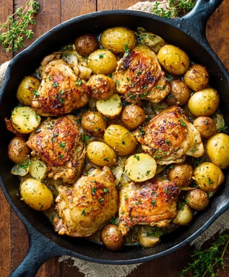 Garlic Butter Beef Skillet with Potatoes