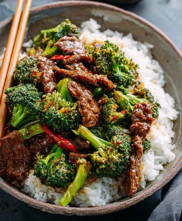 Chinese Beef and Broccoli (牛肉炒西兰花)