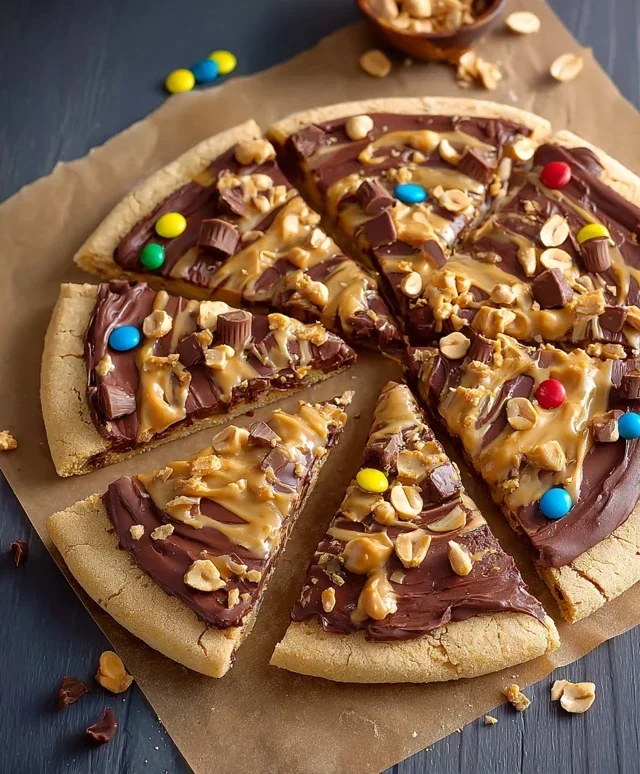 Chocolate Peanut Butter Pizza