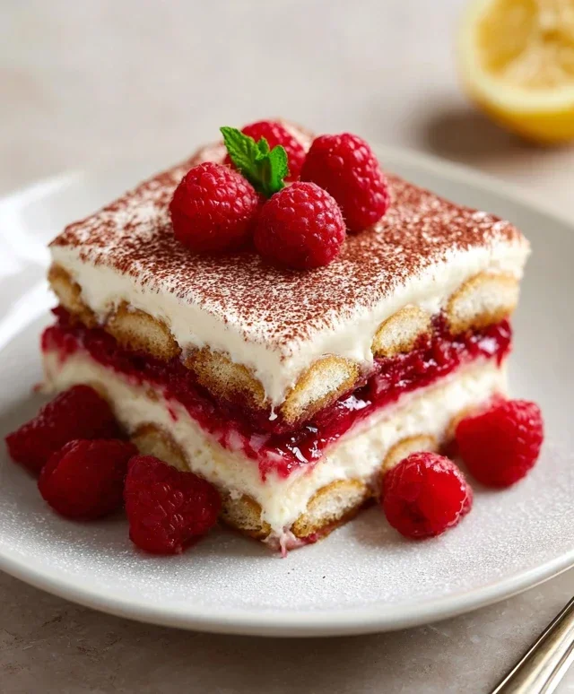 Raspberry Tiramisu