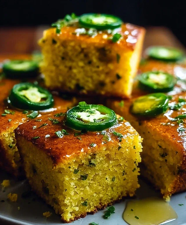 Jalapeño Cornbread with Lime Honey Glaze