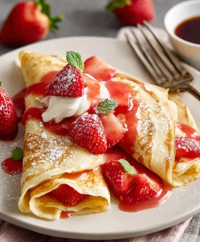 Strawberry Crepes