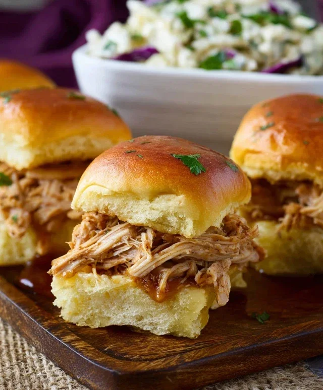 Crock Pot Mississippi Chicken Sliders