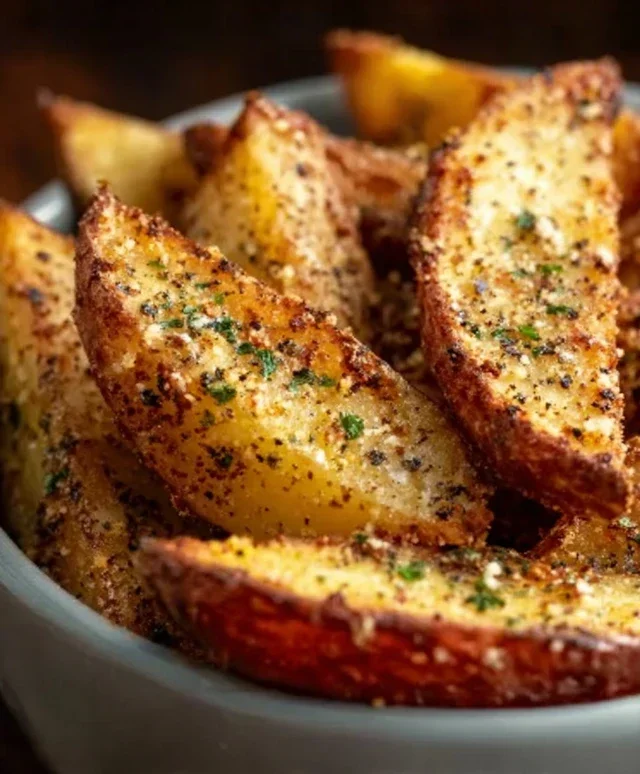 Baked Garlic Parmesan Potato Wedges