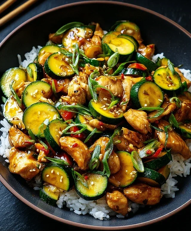 Chicken Zucchini Stir Fry