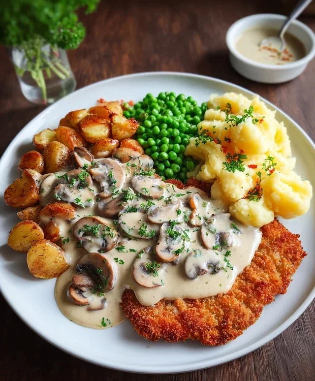 Rahmschnitzel Creamy Mushroom Schnitzel