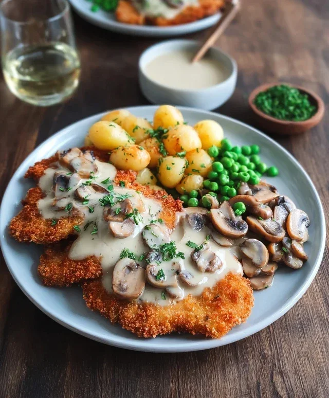Rahmschnitzel Creamy Mushroom Schnitzel