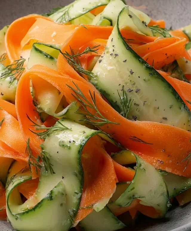 Carrot and Cucumber Ribbon Salad
