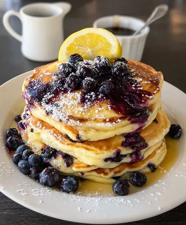Lemon Blueberry Pancakes