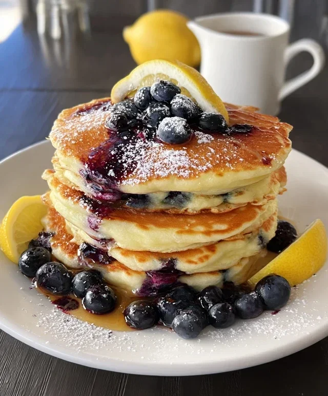 Lemon Blueberry Pancakes