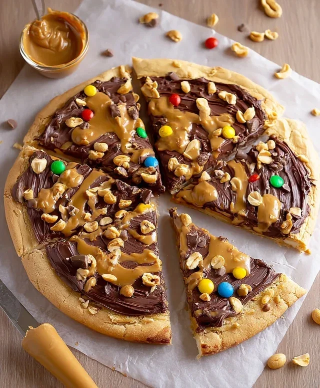 Chocolate Peanut Butter Pizza