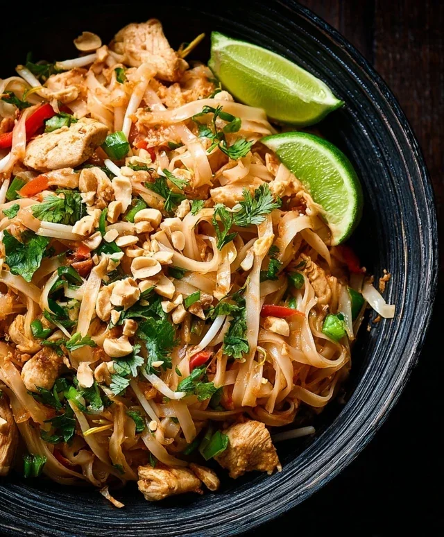 Chicken Pad Thai Dish