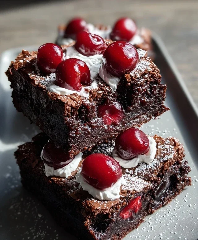 Small-Batch Black Forest Brownies