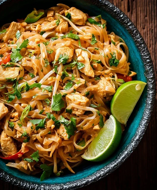 Chicken Pad Thai Dish