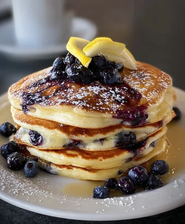 Lemon Blueberry Pancakes