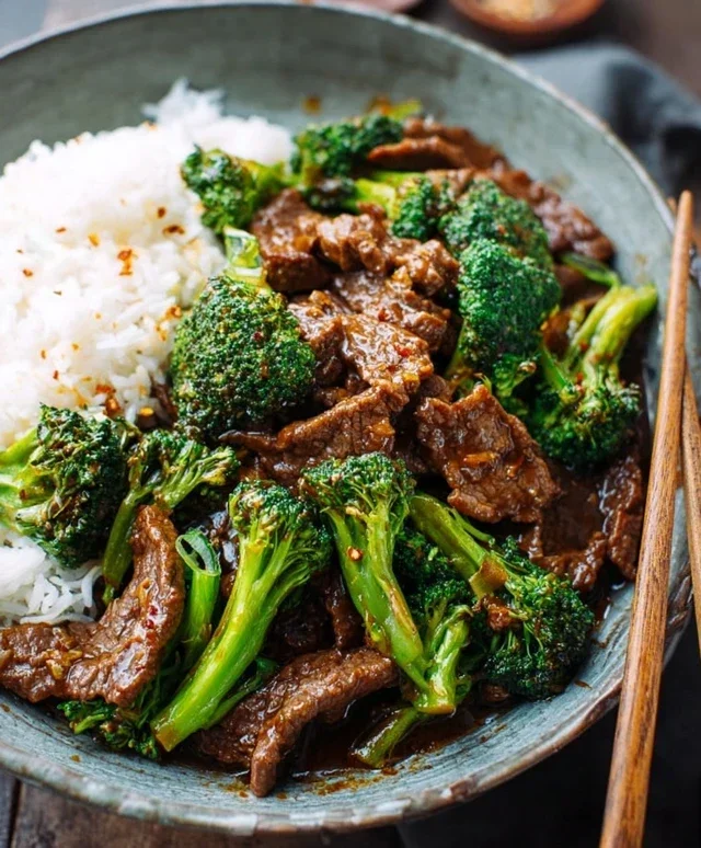 Chinese Beef and Broccoli (牛肉炒西兰花)