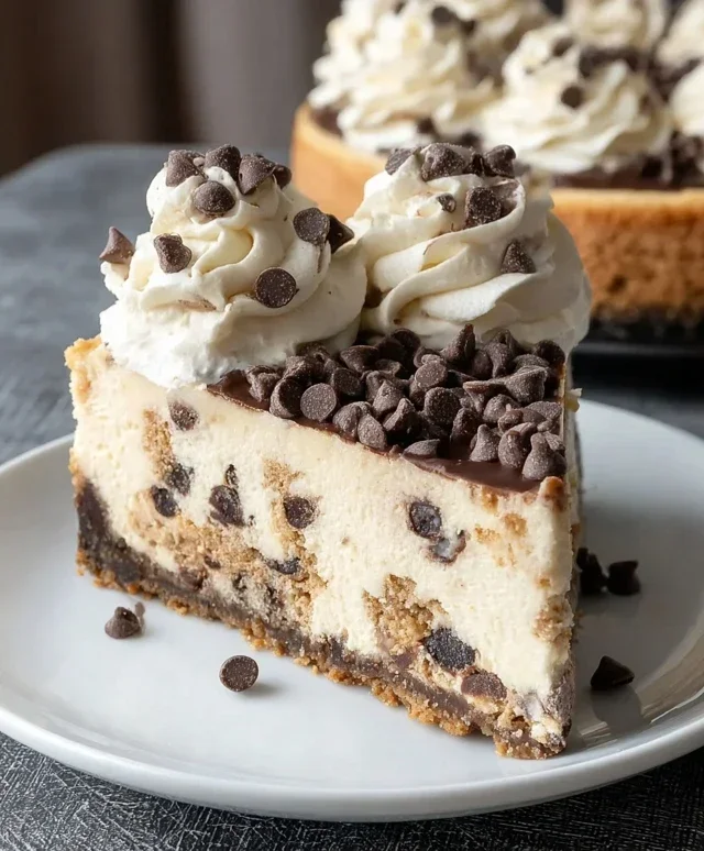 No Bake Cookie Dough Cheesecake