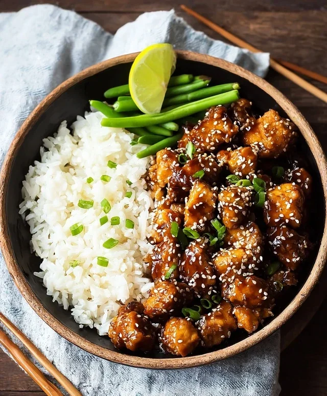 Healthy Sesame Chicken Dish