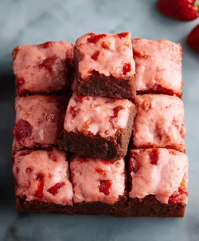 Strawberry Brownies