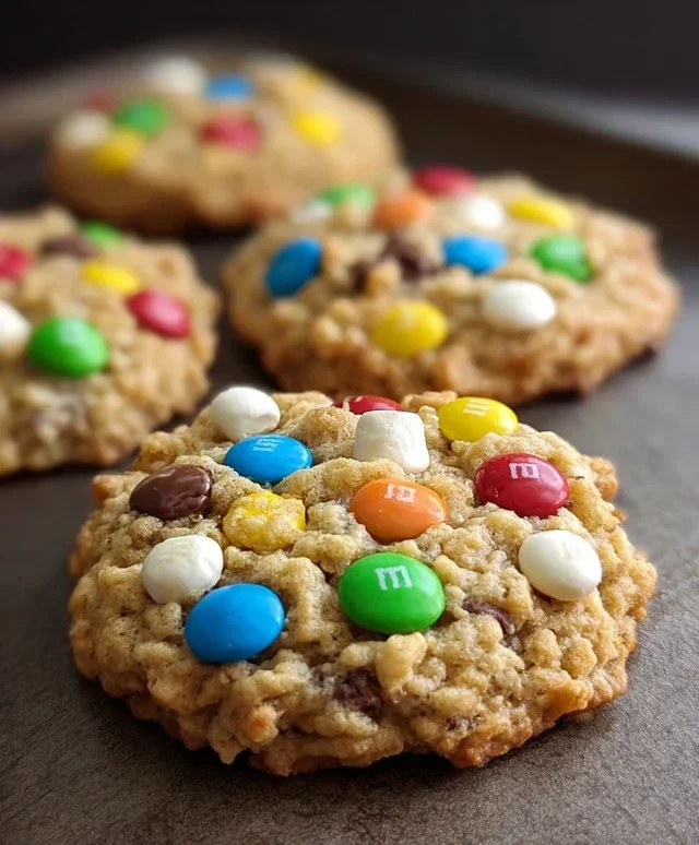 M&M Rice Krispies Cookies