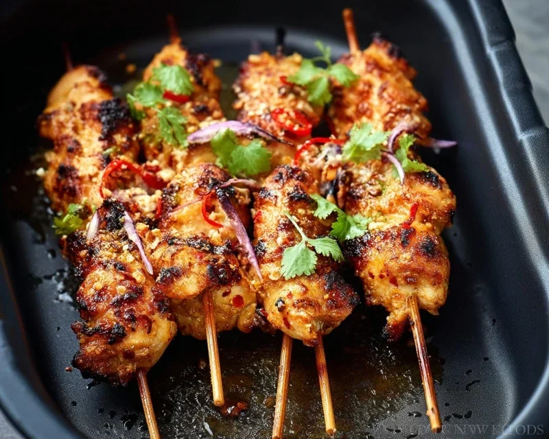 Bang Bang Chicken Skewers