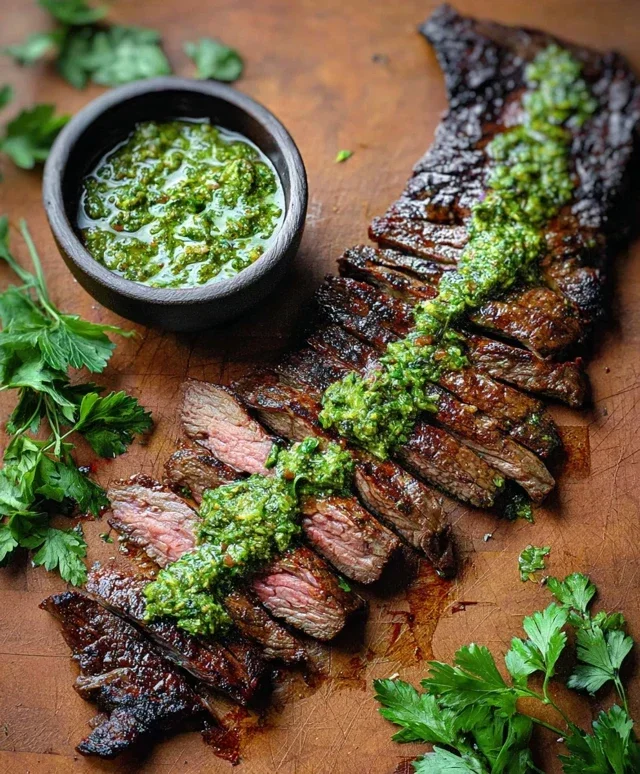 Skirt Steak Marinade Recipe with Chimichurri Recipe