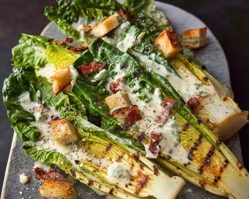 Grilled Romaine Caesar Salad Recipe