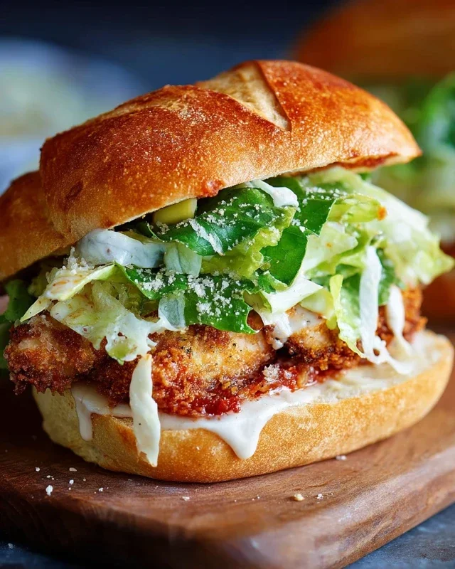 Crispy Chicken Caesar Sandwich