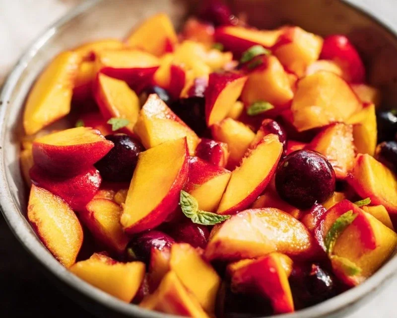 Summer Peach Fruit Salad