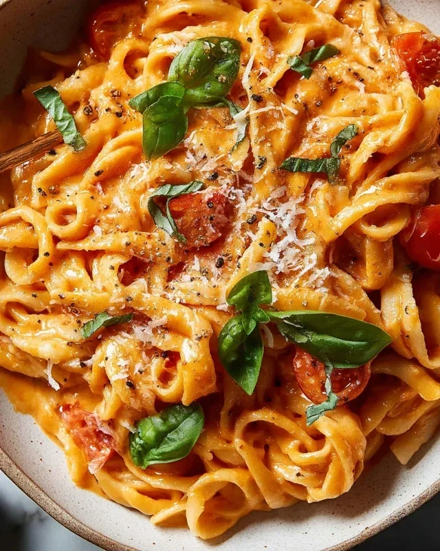 Easy One Pot Creamy Tomato Pasta