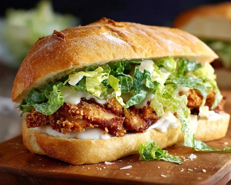 Crispy Chicken Caesar Sandwich