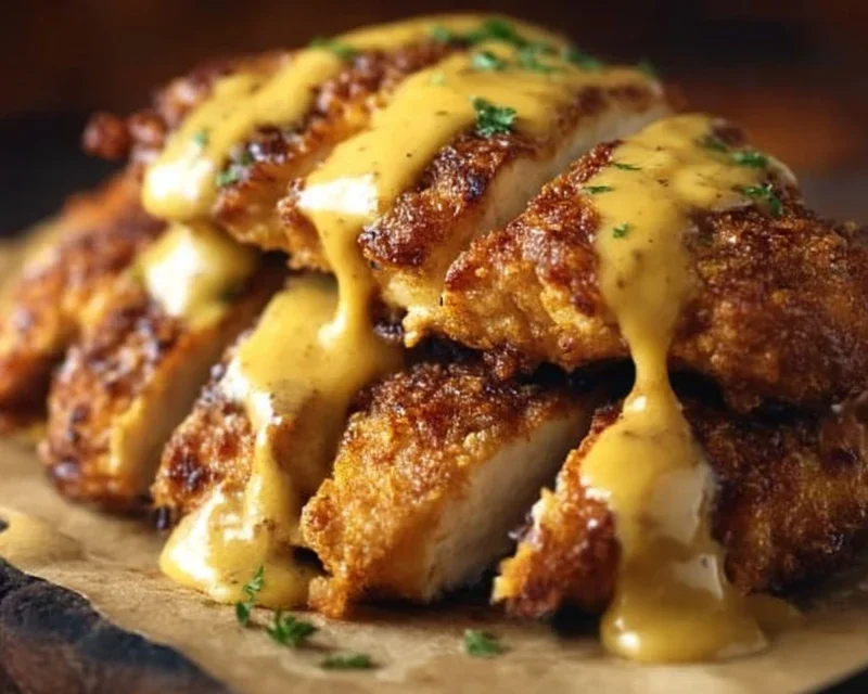 Pretzel Chicken with Mustard-Cheddar Sauce: An Amazing Ultimate Recipe