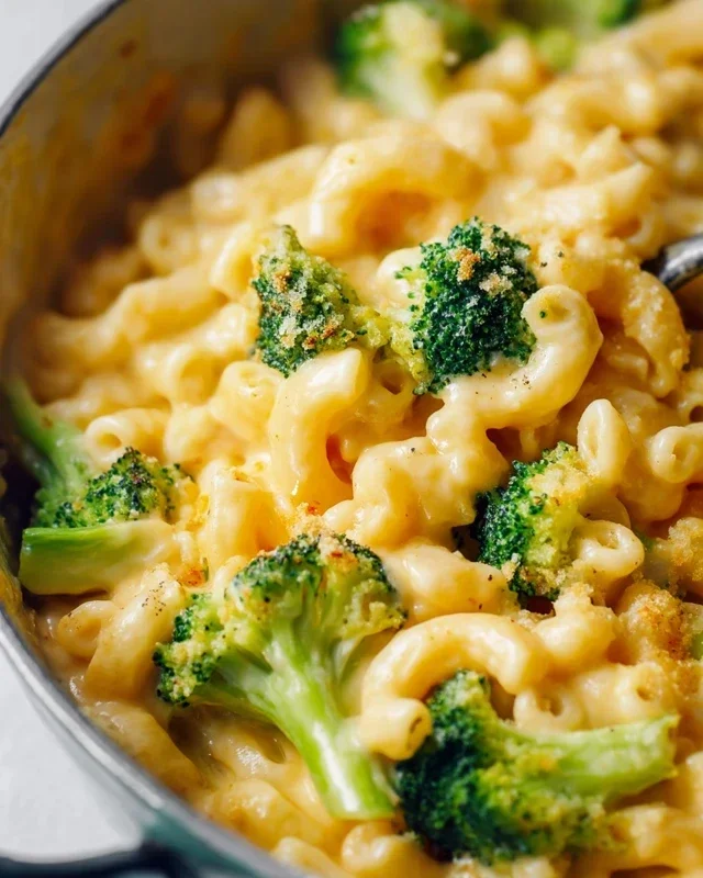 One Pot Healthy Broccoli Mac and Cheese
