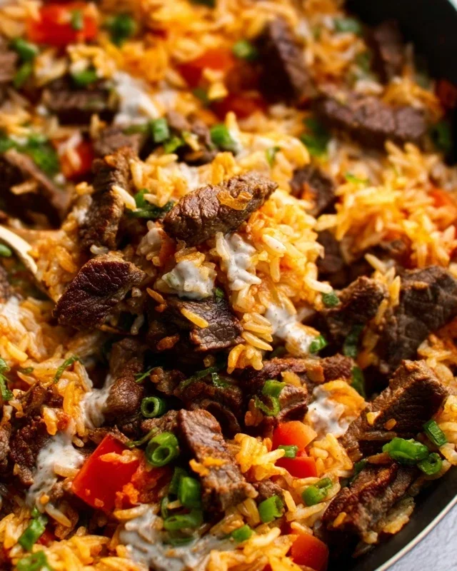 Steak Queso Rice A Flavorful Recipe