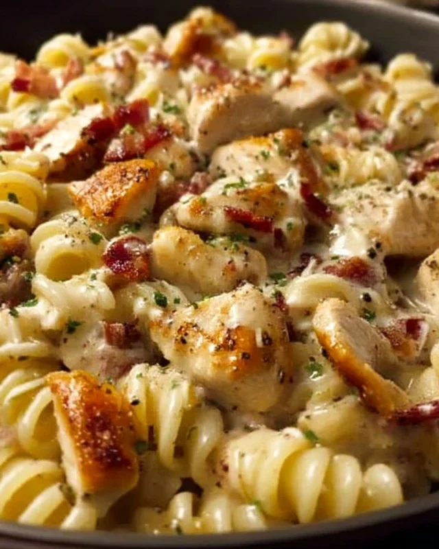 Chicken Beef Beef Bacon Ranch Pasta