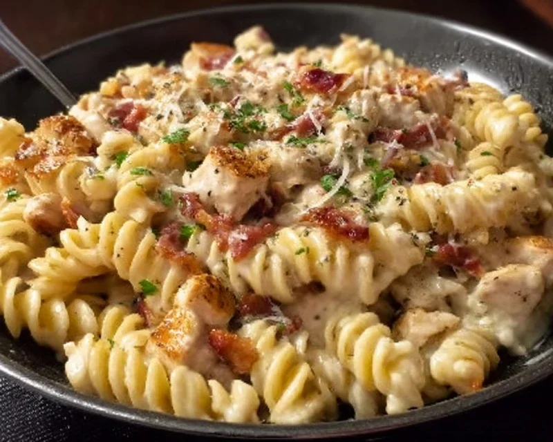 Chicken Beef Beef Bacon Ranch Pasta