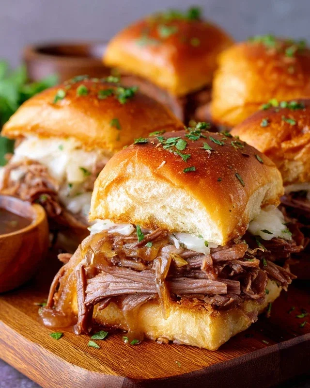 Easy French Dip Sliders Recipe