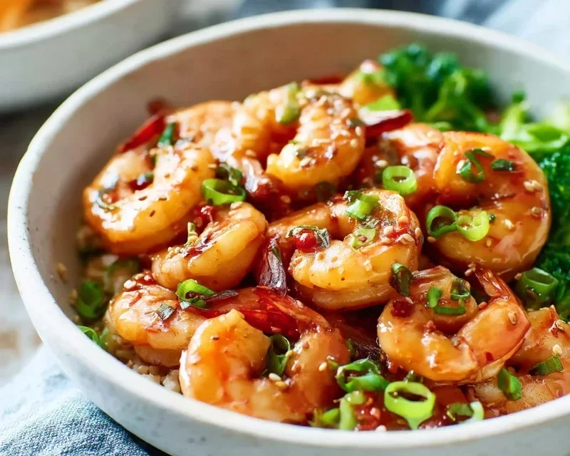 Honey Garlic Shrimp Bowls