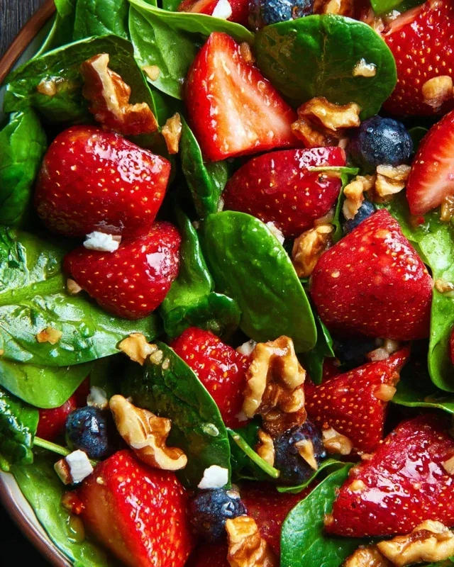 15-Minute Strawberry Spinach Salad