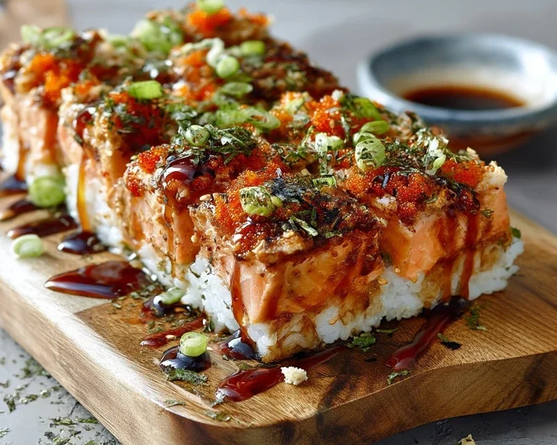 Spicy Salmon Sushi Bake Recipe