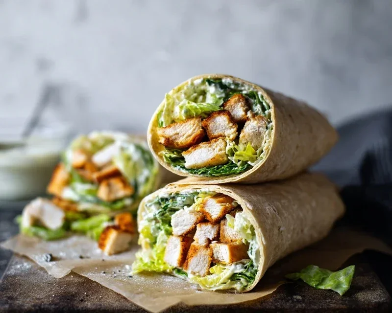 Chicken Caesar Wraps
